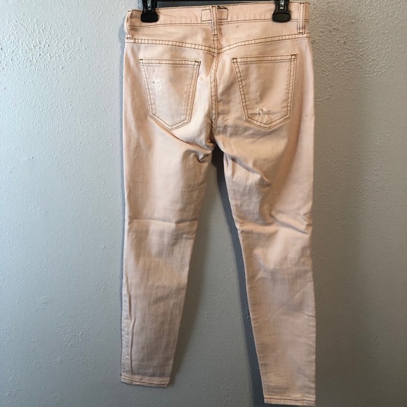 Current/Elliott pink stiletto distressed jean s 25 - Picture 5 of 9